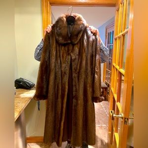 MSRP $12000 Ideal new condition! Long real MINK FUR COAT